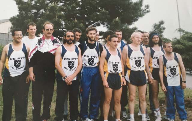Alain Penot (à droite de la photo) du Club Sportif des PTT du Val d'Oise